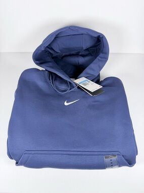 Women’s Nike Hoodie Sweatshirt Phoenix Medium Navy Blue NWT Oversized